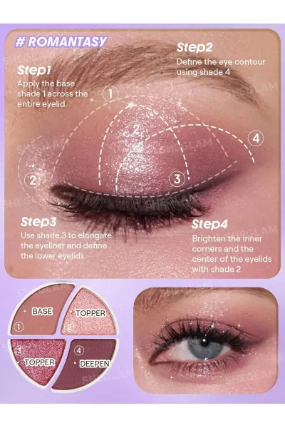  تصویر 5 : Sheglam شیگلم  پالت سایه چشم مینی دی دریمر رنگ Multicolor  