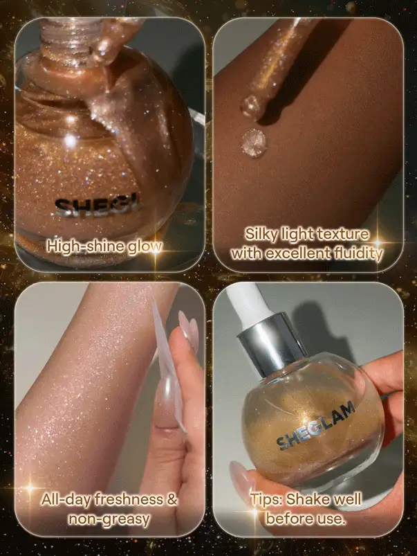 مزایای روغن بدن هایلایتر و براق کننده Sunlit Silk رنگ Eros شیگلم Sheglam