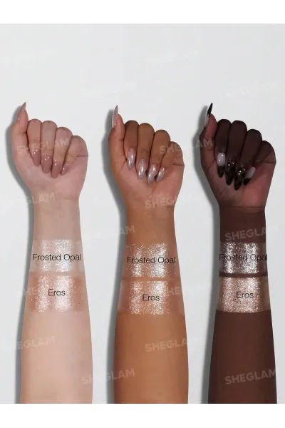  تصویر 7 : Sheglam شیگلم  روغن بدن هایلایتر و براق کننده Sunlit Silk رنگ Frosted Opal  