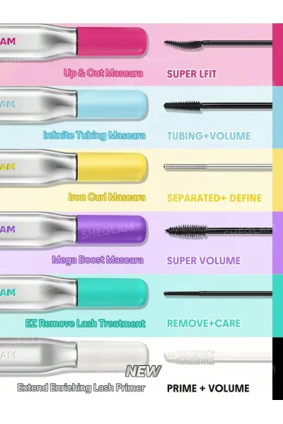 تصویر 6 : Sheglam شیگلم  پرایمر مژه حجم دهنده و بلند کننده Lashlighter رنگ سفید  