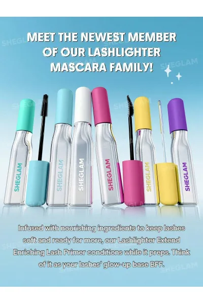  تصویر 7 : Sheglam شیگلم  پرایمر مژه حجم دهنده و بلند کننده Lashlighter رنگ سفید  