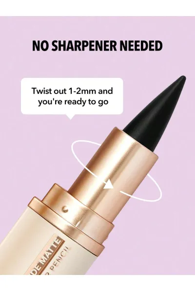  تصویر 4 : Sheglam شیگلم  مداد چشم مات و روان EZ Glide Matte Eyeliner Pencil رنگ مشکی  
