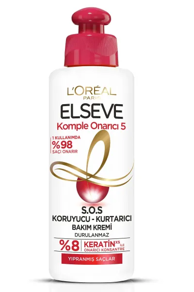  تصویر 2 : L'Oreal Paris لورال پاریس Elseve کرم مو ترمیم کننده کراتین  