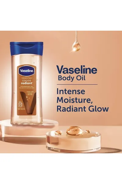  تصویر 2 : ژل روغن بدن آبرسان و درخشان کننده کاکائو رادیانت وازلین Vaseline 