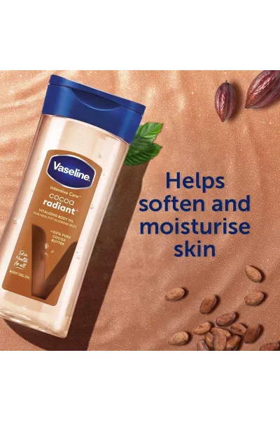  تصویر 5 : ژل روغن بدن آبرسان و درخشان کننده کاکائو رادیانت وازلین Vaseline 