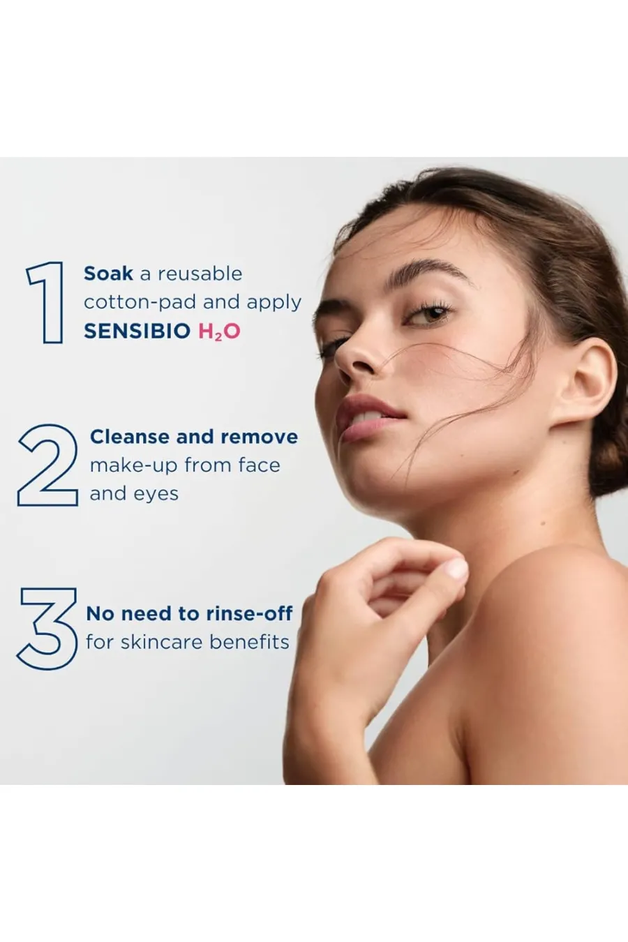 روش استفاده از میسلار واتر پوست نرمال و خشک سایز کوچک بیودرما Bioderma بدون نیاز به آبکشی