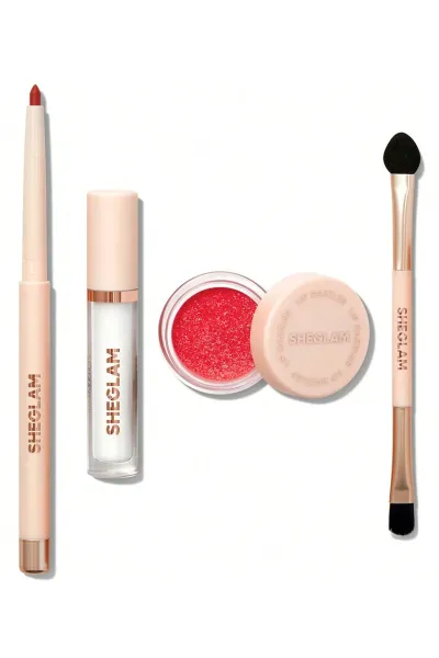 خرید و قیمت کیت برق لب اکلیلی شیگلم مدل Lip Dazzler Glitter Kit رنگ Red Carpet Sheglam  شیگلم اصل