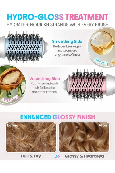  تصویر 4 : برس سشوار حرارتی حرفه‌ای سایز 61mm شیگلم Sheglam 