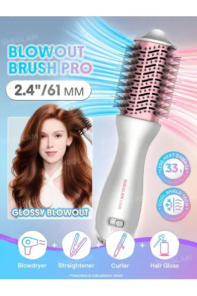  تصویر 13 : برس سشوار حرارتی حرفه‌ای سایز 61mm شیگلم Sheglam 