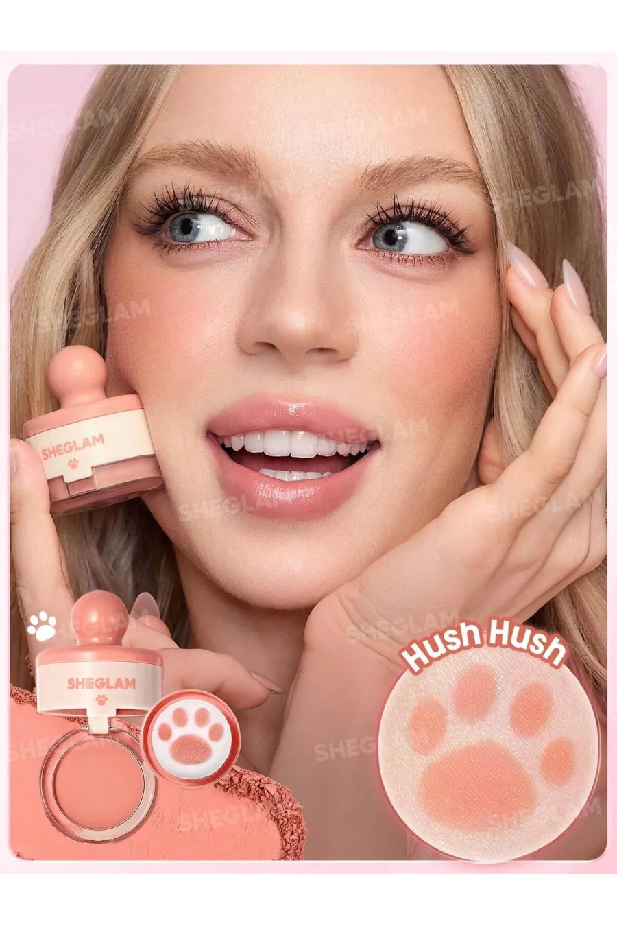 معرفی رژگونه استامپی طرح پنجه گربه رنگ Hush Hush شیگلم Sheglam معرفی رژگونه استامپی طرح پنجه گربه رنگ Hush Hush شیگلم Sheglam