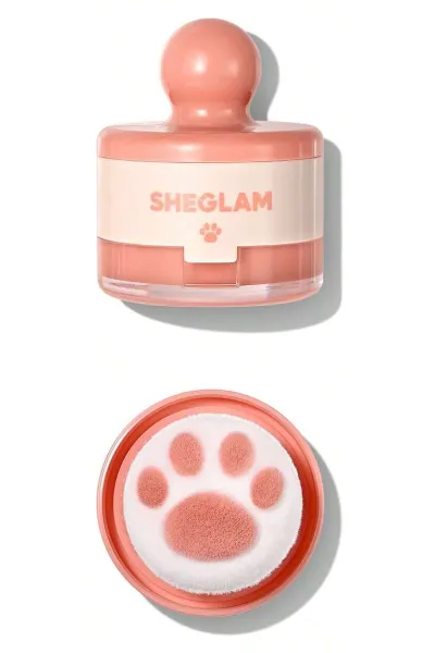خرید و قیمت رژگونه استامپی طرح پنجه گربه رنگ Hush Hush Sheglam  شیگلم اصل
