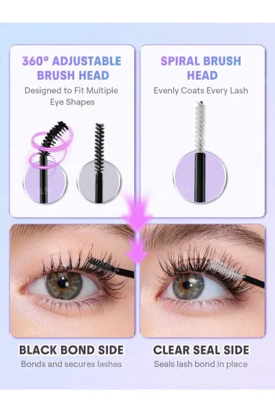  تصویر 1 : چسب و تثبیت کننده مژه مصنوعی شیگلم Sheglam 