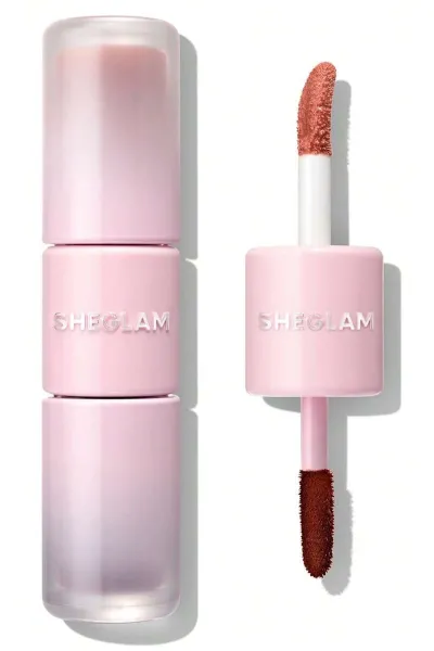 خرید و قیمت تینت لب پیل‌آف و برق لب دو سر رنگ Peach Mousse Sheglam  شیگلم اصل