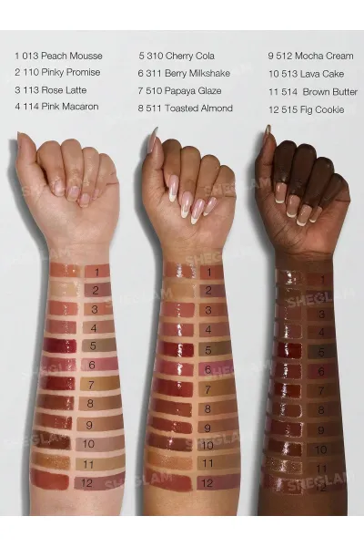  تصویر 7 : تینت لب پیل‌آف و برق لب دو سر رنگ Mocha Cream شیگلم Sheglam 