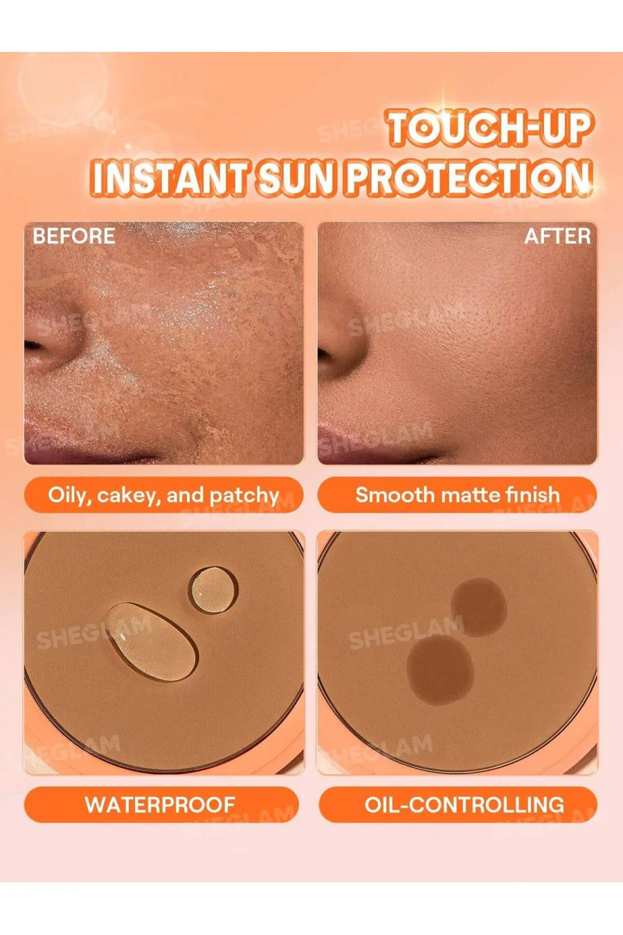 درباره پودر فیکس و محافظت کننده SPF 30 رنگ Cocoa Loco شیگلم Sheglam Insta-Ready Sunset Blur Setting Powder درباره پودر فیکس و محافظت کننده SPF 30 رنگ Cocoa Loco شیگلم Sheglam Insta-Ready Sunset Blur Setting Powder