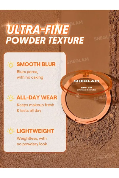  تصویر 4 : پودر فیکس و محافظت کننده SPF 30 رنگ Cocoa Loco شیگلم Sheglam 
