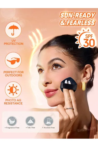  تصویر 2 : پودر فیکس و محافظت کننده SPF 30 رنگ Natural Linen شیگلم Sheglam 