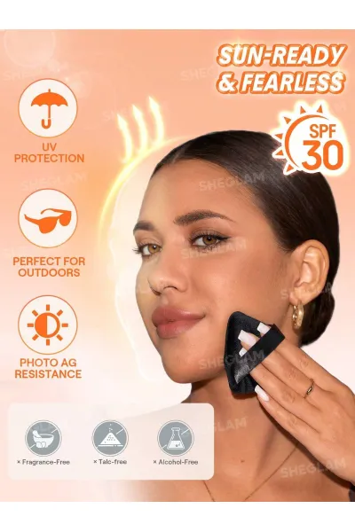  تصویر 2 : پودر فیکس و محافظت کننده SPF 30 رنگ Smooth Sand شیگلم Sheglam 