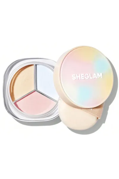 خرید پودر فیکس سه رنگ اصلاح کننده و تثبیت کننده آرایش شیگلم Sheglam