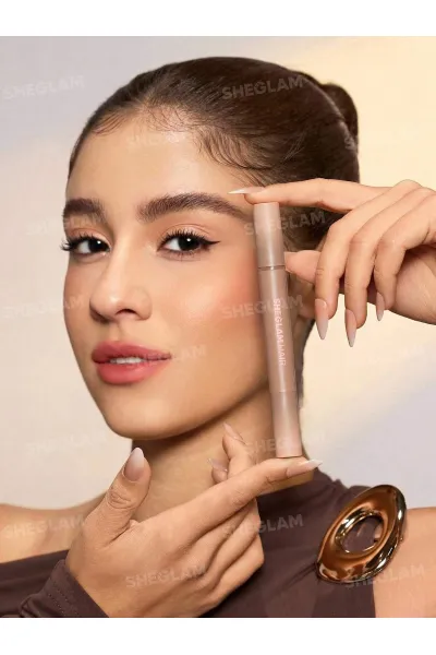  تصویر 9 : قلم پوشاننده ریشه مو و حجم دهنده مو رنگ قهوه‌ای روشن Light Brown شیگلم Sheglam 