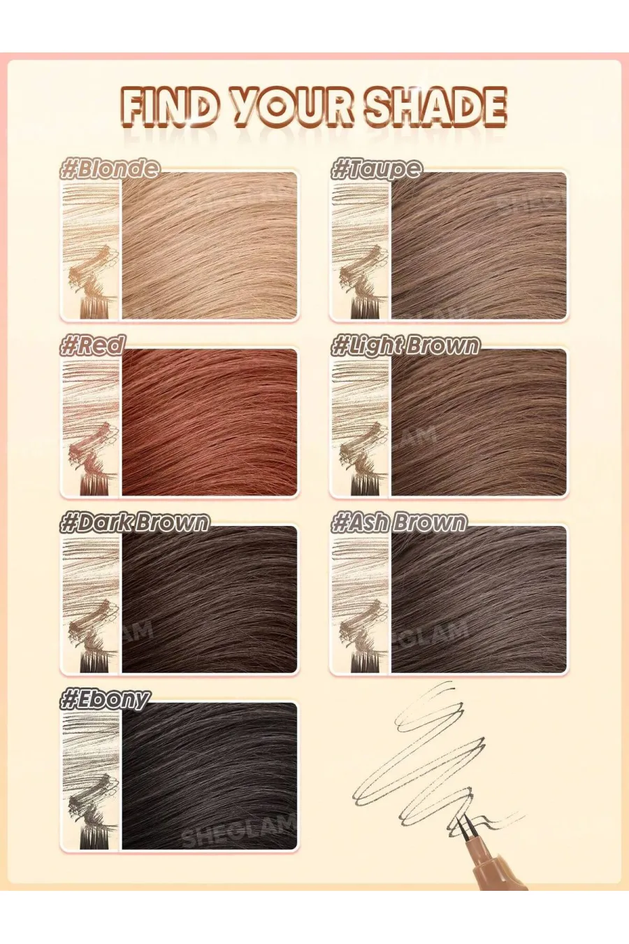 نکات مهم درباره قلم پوشاننده ریشه مو و حجم دهنده مو رنگ قهوهای تیره Dark Brown شیگلم Sheglam نکات مهم درباره قلم پوشاننده ریشه مو و حجم دهنده مو رنگ قهوهای تیره Dark Brown شیگلم Sheglam
