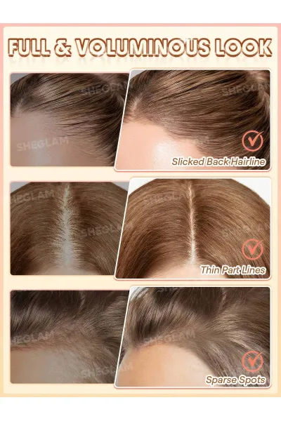  تصویر 3 : قلم پوشاننده ریشه مو و حجم دهنده مو رنگ قهوه‌ای خاکستری (تاپ) Taupe شیگلم Sheglam 