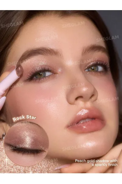  تصویر 1 : سایه استیکی ژله‌ای کریستال رنگ Rock Star شیگلم Sheglam 
