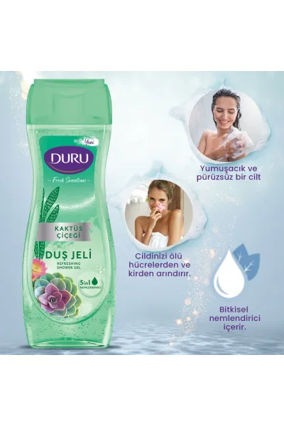  تصویر 2 : DURU دورو  شاورژل گل کاکتوس  