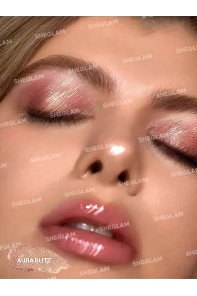  تصویر 2 : سایه استیکی ژله‌ای کریستال رنگ Aura Blitz شیگلم Sheglam 