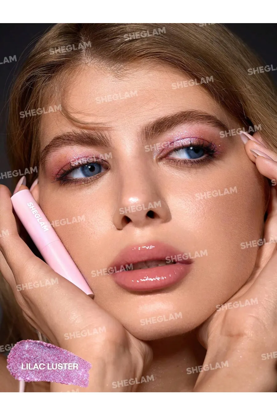 ویژگیهای سایه استیکی ژلهای کریستال رنگ Lilac Luster شیگلم Sheglam با جلوه درخشان روی چشم ویژگیهای سایه استیکی ژلهای کریستال رنگ Lilac Luster شیگلم Sheglam با جلوه درخشان روی چشم
