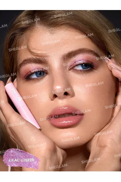 تصویر 2 : سایه استیکی ژله‌ای کریستال رنگ Lilac Luster شیگلم Sheglam 