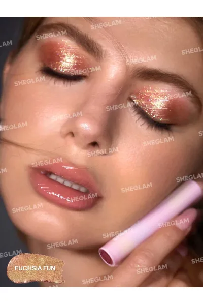  تصویر 2 : سایه استیکی ژله‌ای کریستال رنگ Fuchsia Fun شیگلم Sheglam 