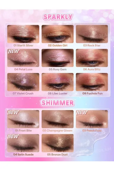  تصویر 6 : سایه استیکی ژله‌ای کریستال رنگ Frost Bite شیگلم Sheglam 