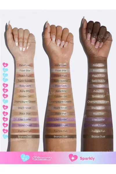  تصویر 6 : سایه استیکی ژله‌ای کریستال رنگ Satin Suede شیگلم Sheglam 