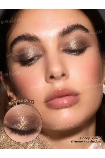  تصویر 1 : سایه استیکی ژله‌ای کریستال رنگ Bronze Dust شیگلم Sheglam 