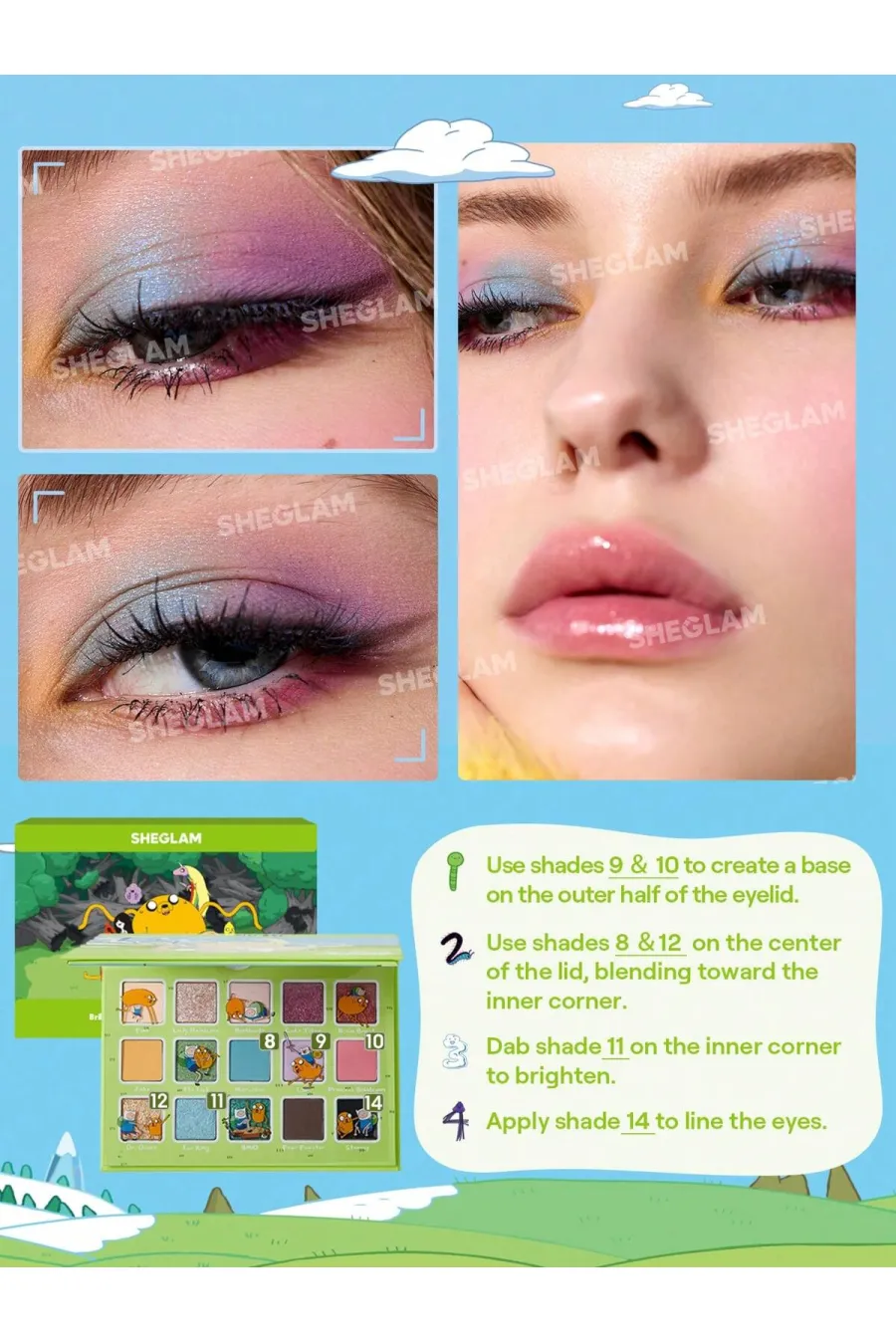 مشخصات Sheglam Adventure Time | SHEGLAM Land Of Ooo Palette