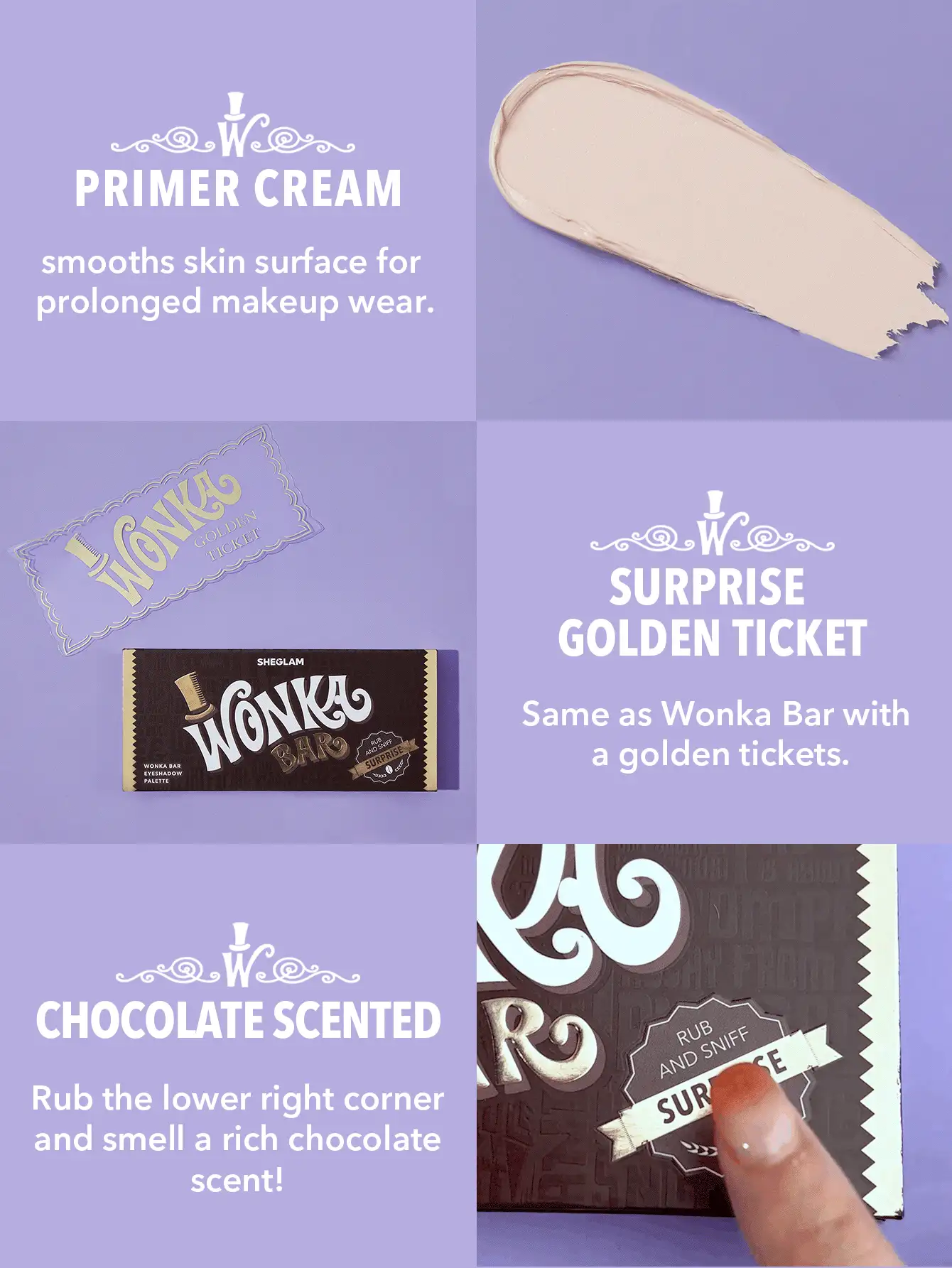  تصویر 3 : پالت سایه شکلاتی Wonka Bar شیگلم Sheglam 