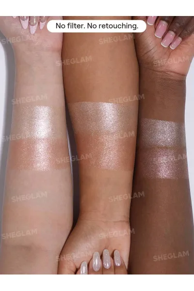  تصویر 4 : سایه چشم دو رنگ پخته شده ژله‌ای براق رنگ Prism Echo شیگلم Sheglam 