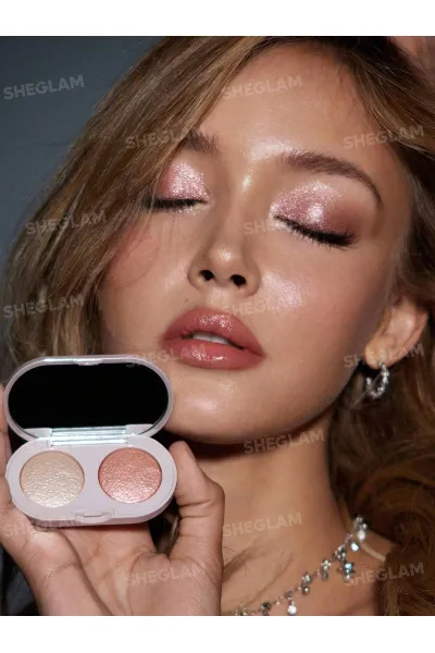  تصویر 6 : سایه چشم دو رنگ پخته شده ژله‌ای براق رنگ Prism Echo شیگلم Sheglam 