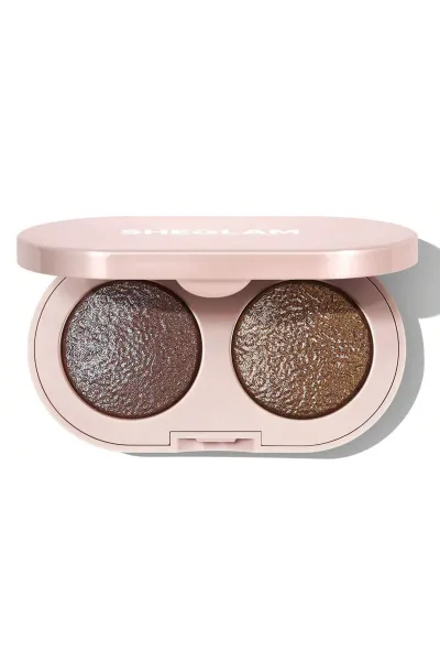 خرید سایه چشم دو رنگ پخته شده ژله‌ای براق رنگ Starlight Veil شیگلم Sheglam