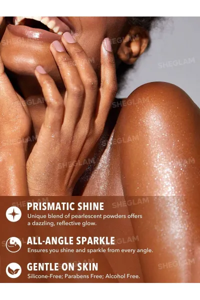  تصویر 3 : اسپری هایلایتر و براق کننده بدن Go Go Glow رنگ طلایی Gold شیگلم Sheglam 