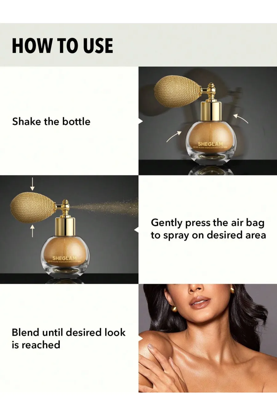 مشخصات اسپری هایلایتر و براق کننده بدن Go Go Glow رنگ Frosted Opal شیگلم Sheglam (Sheglam Go Go Glow Highlighting Body Mist-Frosted Opal) مشخصات اسپری هایلایتر و براق کننده بدن Go Go Glow رنگ Frosted Opal شیگلم Sheglam (Sheglam Go Go Glow Highlighting Body Mist-Frosted Opal)