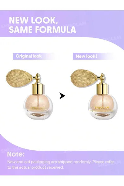  تصویر 8 : اسپری هایلایتر و براق کننده بدن Go Go Glow رنگ شامپاینی براق Champagne Shimmer شیگلم Sheglam 