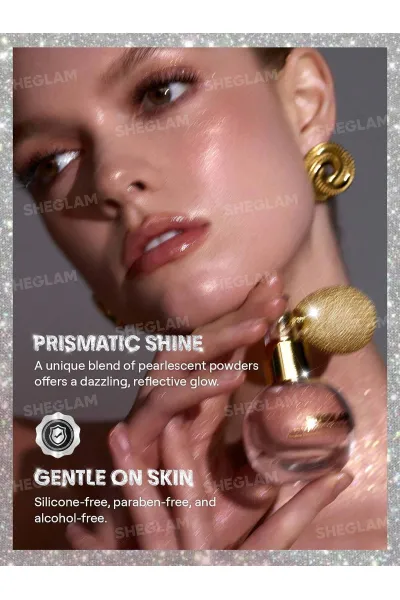  تصویر 3 : اسپری هایلایتر و براق کننده بدن Go Go Glow رنگ زرشکی درخشان Crimson Sparkle شیگلم Sheglam 