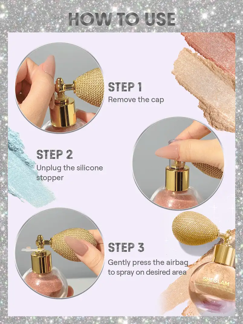 درباره اسپری هایلایتر و براق کننده بدن Go Go Glow رنگ درخشش پریان Fairy Twinkle شیگلم Sheglam برند Sheglam درباره اسپری هایلایتر و براق کننده بدن Go Go Glow رنگ درخشش پریان Fairy Twinkle شیگلم Sheglam برند Sheglam