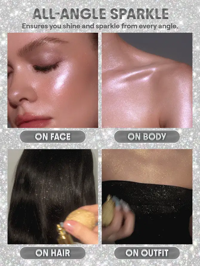  تصویر 2 : اسپری هایلایتر و براق کننده بدن Go Go Glow رنگ درخشش پریان Fairy Twinkle شیگلم Sheglam 