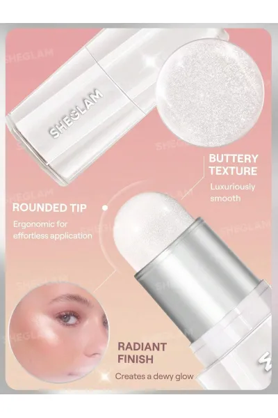 تصویر 2 : هایلایتر استیکی کره‌ای مدل Buttery Bling رنگ Vanilla Frost شیگلم Sheglam 