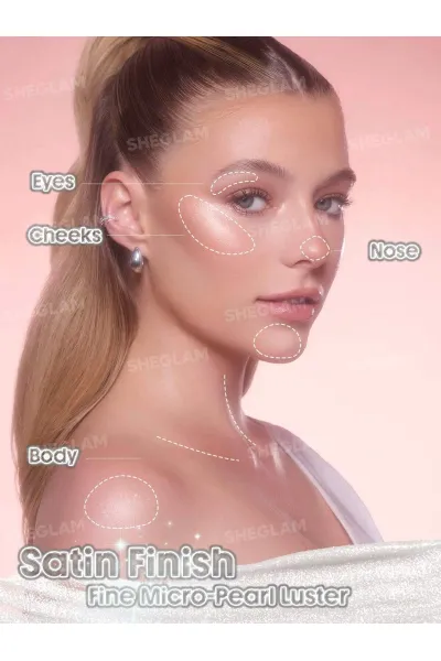  تصویر 3 : هایلایتر استیکی کره‌ای مدل Buttery Bling رنگ Vanilla Frost شیگلم Sheglam 