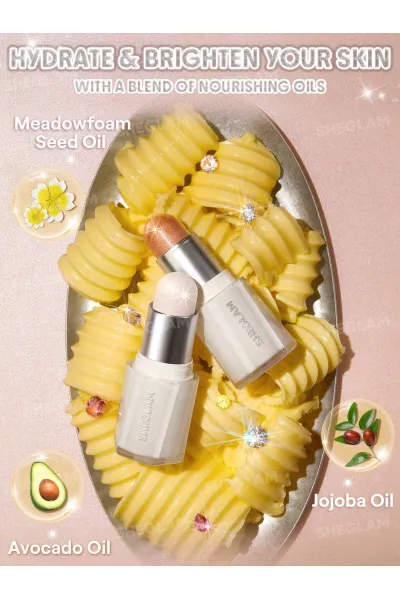  تصویر 5 : هایلایتر استیکی کره‌ای مدل Buttery Bling رنگ Vanilla Frost شیگلم Sheglam 