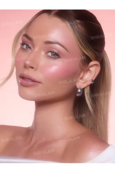  تصویر 7 : هایلایتر استیکی کره‌ای مدل Buttery Bling رنگ رز صورتی Rose Rush شیگلم Sheglam 